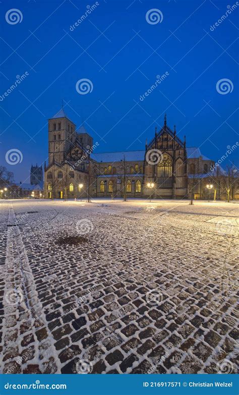 Medieval Munster Cathedral or St -Paulus-Dom in in Munster, Germany Stock Image - Image of ...