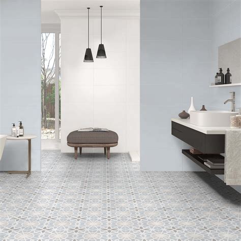 Light Blue Bathroom Floor Tiles – Flooring Guide by Cinvex