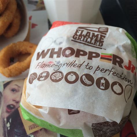 Whopper Jr from Burger King | Burger king whopper, Burger king, Whoppers