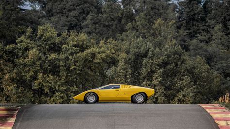 The 1971 Lamborghini Countach LP 500 reconstruction is officially unveiled at a special event