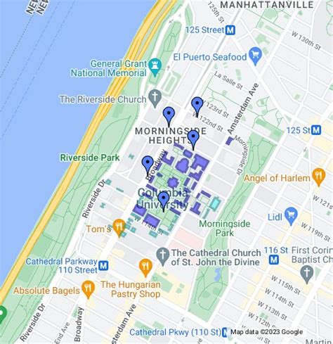 Columbia University - Google My Maps