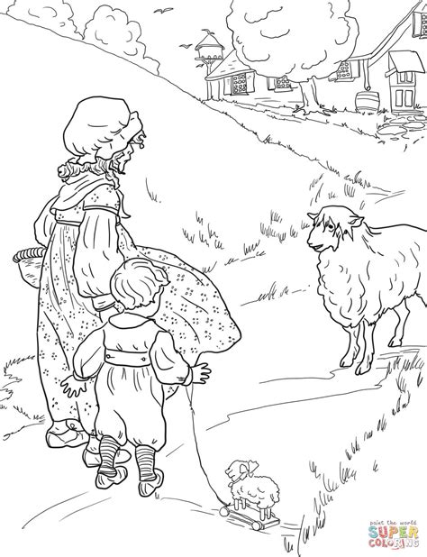 Baa Baa Black Sheep coloring page | Free Printable Coloring Pages