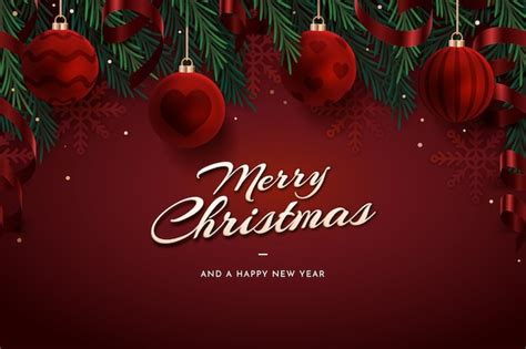 Free Vector | Merry christmas wallpaper design