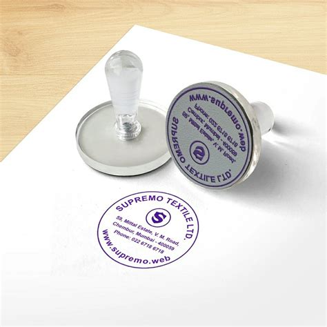 Transparent RUBBER STAMP, For Companies, Size: 30 X 30 Mm, Rs 70 /piece | ID: 22153515555