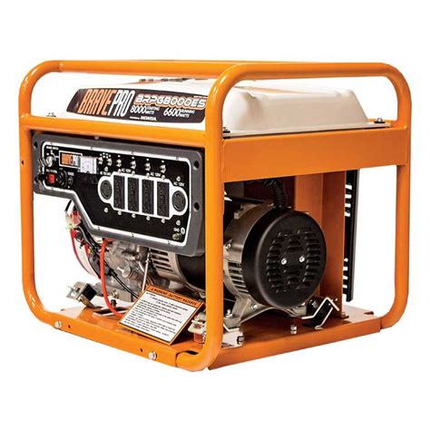 Brave 8,000 Watt Generator Honda 389cc 120/240AC / 12V DC BRPG8000ES