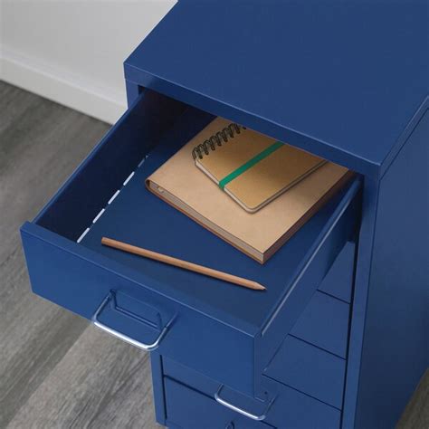 HELMER drawer unit on castors, blue, 28x69 cm - IKEA