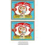 Valentine Candy Treat Vintage Label Digital Download Printable Scrapbook True Love Tag Collage ...