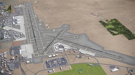 Albuquerque International Sunport - ABQ 3D Model by 3dcitymodels