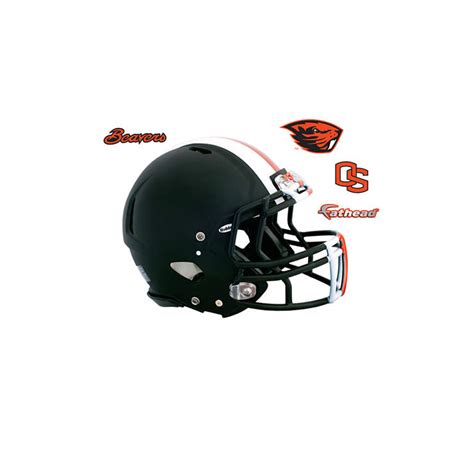 Small Oregon State Beavers Black Teammate Helmet Decal | Shop Fathead® for Oregon State Beavers ...