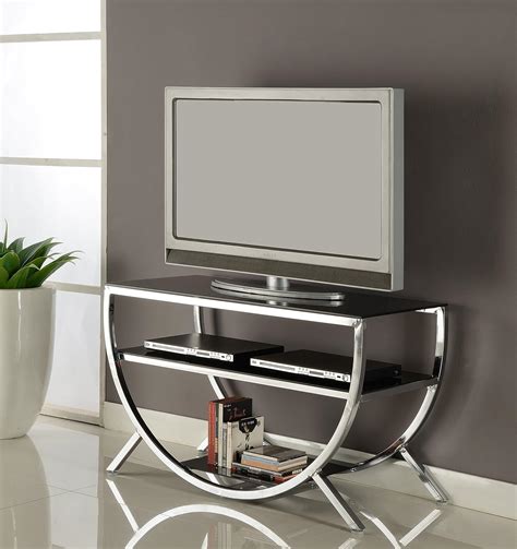 Glass Tv Stands : Sonax NY-9584 New York 58-inch Metal and Glass TV ...