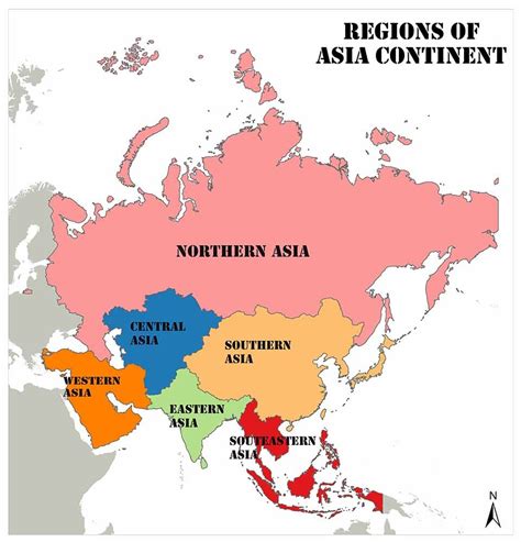 Asia Continent and Country Map | Mappr