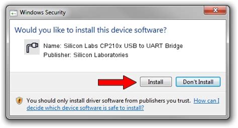 Download and install Silicon Laboratories Silicon Labs CP210x USB to UART Bridge - driver id 839917