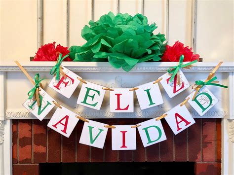 Feliz Navidad Banner Spanish Christmas Decor Spanish - Etsy | Spanish ...