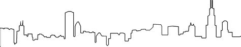 Simple City Skyline Outline