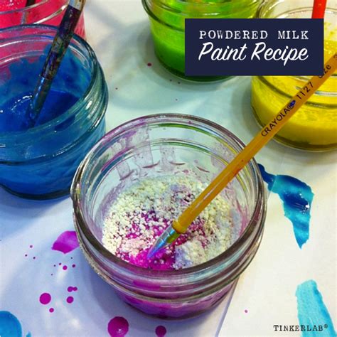 Powdered Milk Paint Recipe for Kids - TinkerLab