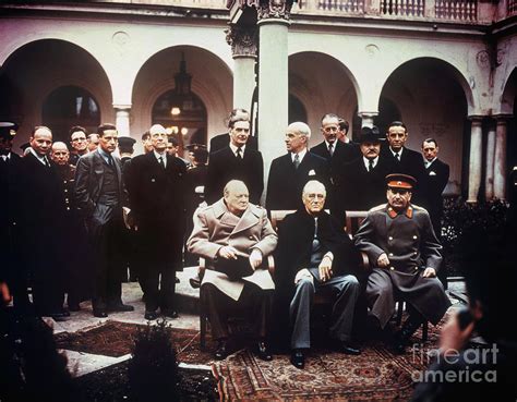 Leaders At Yalta Conference Photograph by Bettmann