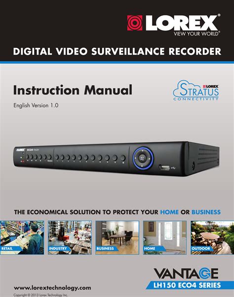 Lorex Outdoor Wireless Security Camera System Owners Manual LH140 ECO3 Series Instruction