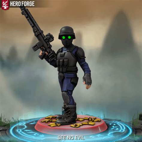 Mobile task force Eta-10 "See no evil" in hero forge ( more mtfs soon ...