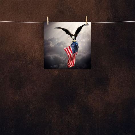 Bald Eagle, American Flag, Poster - Etsy