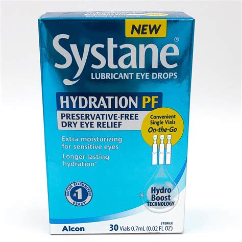 Systane Hydration Preservative Free Lubricating Eye Drops Vials 30 CT