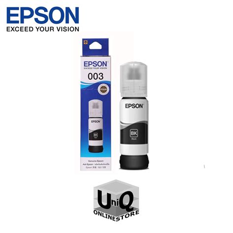 Epson 003 Original Ink Bottle C13T00V for Epson L3110 / L3150- Black ...