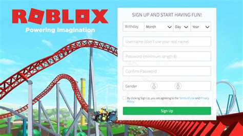 Roblox Login Sign Up