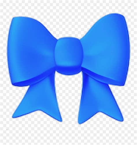 Download Freetoedit Coloured Blue Bow Emoji Blueemoji Emojiblue Clipart (#2348807) - PinClipart