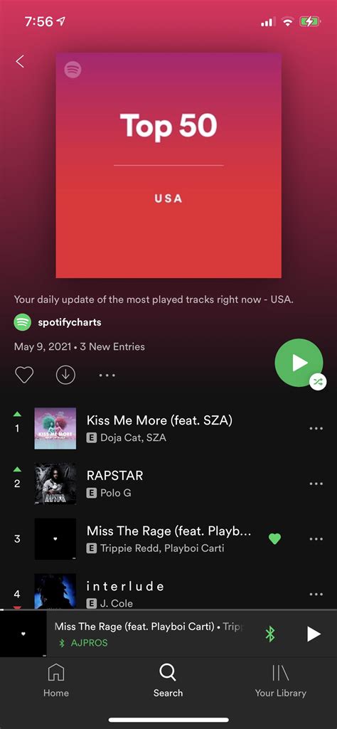 Second day in the top 3 on the US Spotify charts 😯 : r/trippieredd