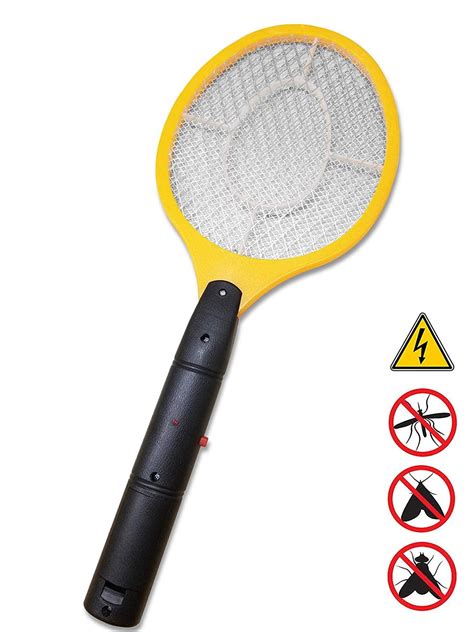 Bug Zapper Hand Held Racket Works Quick! Electronic Bug Zapper Fly Swatter Zap Mosquito Zapper ...