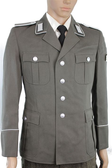 CHAQUETA DE VESTIDO GENUINA DDR NVA OFICIALES DEL EJÉRCITO ALEMÁN ORIENTAL DESFILE | eBay