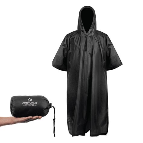 Arcturus Lightweight Reusable Rain Poncho for Adults, 7 Colors ...