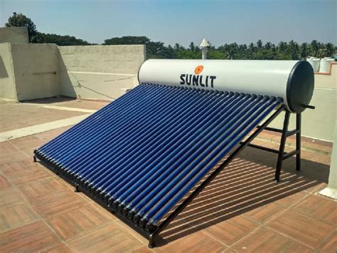 Evacuated Tube Collector Domestic Solar Water Heater Manufacturer, Exporter from Coimbatore