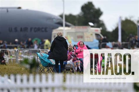 Royal International Air Tattoo 2023 Airshow visitors wrapped up against ...