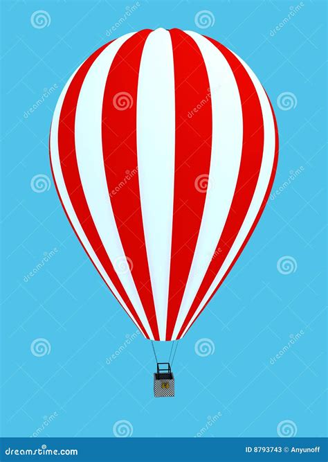 Aerostat stock illustration. Illustration of render, colorful - 8793743