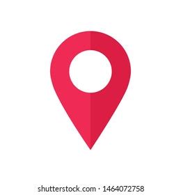 Red Maps Pin Location Map Icon Stock Vector (Royalty Free) 1464072758 ...