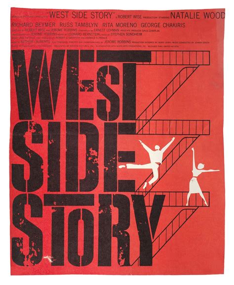 West Side Story 1961 U.S. Window Card Poster - Posteritati Movie Poster ...