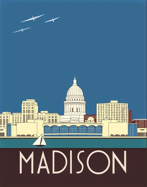 The Spalenka Letters: Madison Wisconsin Art Deco Skyline