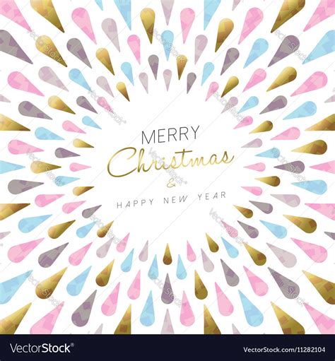 Christmas and new year modern card design Vector Image