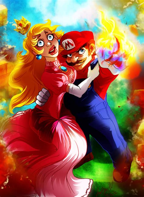 CC: Mario and Peach by MistyTang on DeviantArt