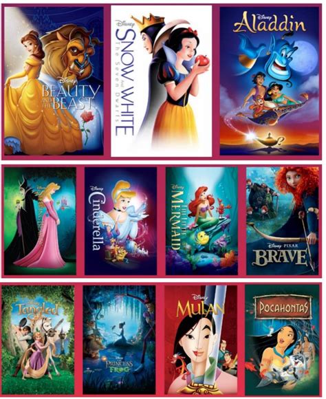 21+ All Disney Princess Movies Connected Gif