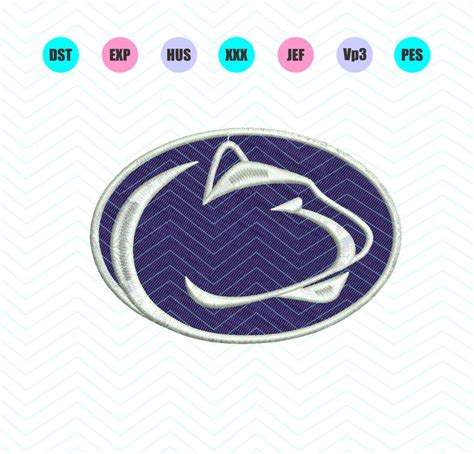 Penn State Nittany Lions Logo Machine Embroidery Design 4 Sizes - Socutecraftstore