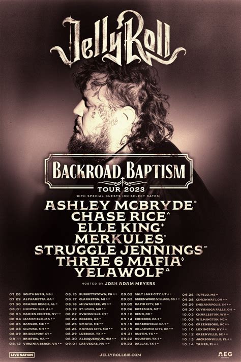 Jelly Roll announces North American Backroad Baptism Tour – Country’s Chatter