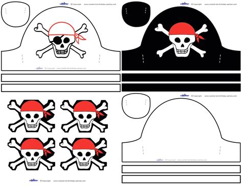 Printable Pirate Hat Template