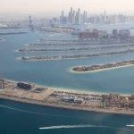 Aerial View Palm Jumeirah Island Dubai Uae Summer Day Stock Photo by ...