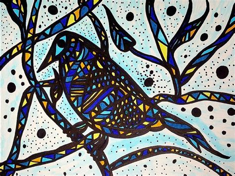 Blue Bird of Paradise Painting by Connie VanHuss - Pixels