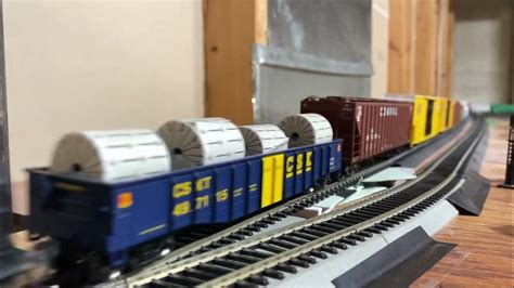 NS #8098 (Conrail Heritage Unit) leads NS 112 on the Layout - YouTube