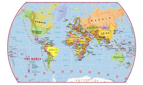 World Political Map For Students | Elementary School Map