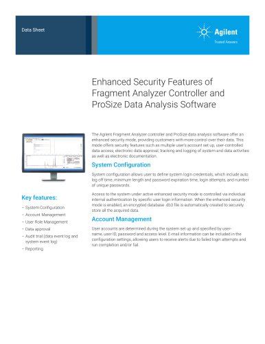 Enhanced Security Features of Fragment Analyzer Controller and ProSize ...