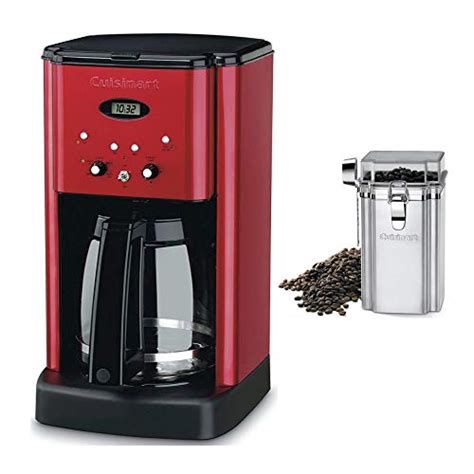 Cuisinart DCC-1200MR 12 Cup Brew Central Coffee Maker, Metallic Red ...