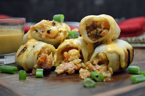 Southwestern Stuffed Calamari with Creamy Chipotle Sauce